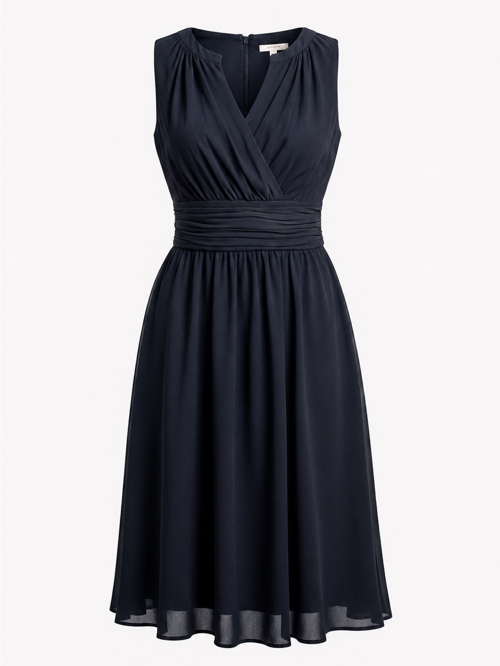 White House Black Market Cotton Fit & Flare Dress Black Size 6